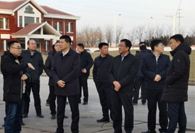 滨州市沾化区区委副书记、代理区长赵东一行莅临沾化金年会指导工作